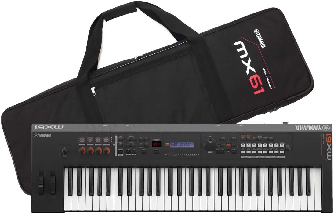 Synthétiseur Yamaha MX61 BK – clavier 61 touches avec housse souple exclusive (Yamaha)