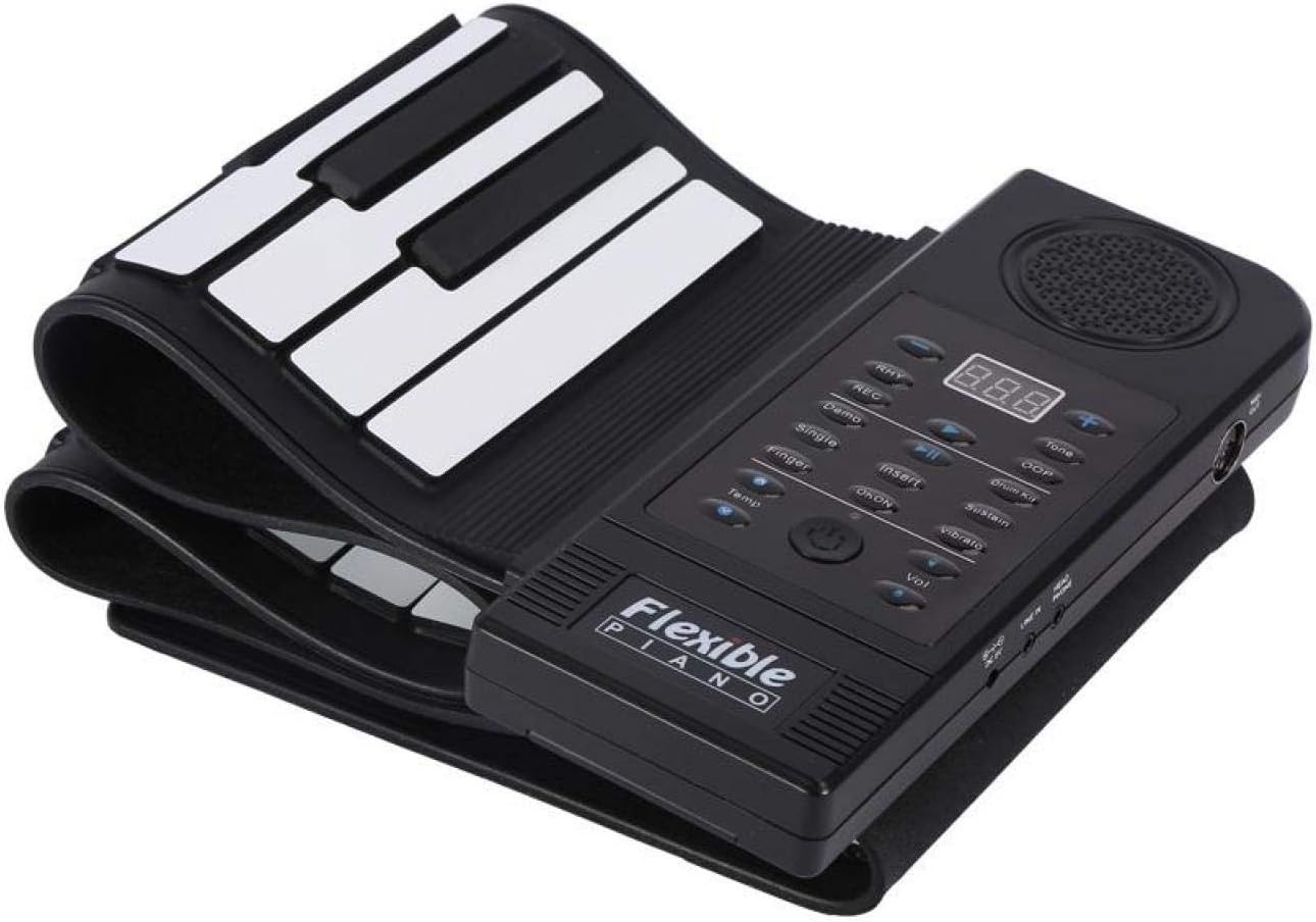 Demeras – Piano portable enroulable 61 touches en silicone pour débutants  🔹 Version plus fluide