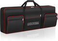 🎹 AKOZLIN Slim – Housse de transport fine pour clavier 88 touches, sac gig pour piano numérique 600D Oxford avec sangles réglables et 5 poches accessoires (137 × 33,5 × 17 cm)