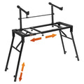 🎹 Support double pour clavier STRICH – 2 niveaux, réglable et portable