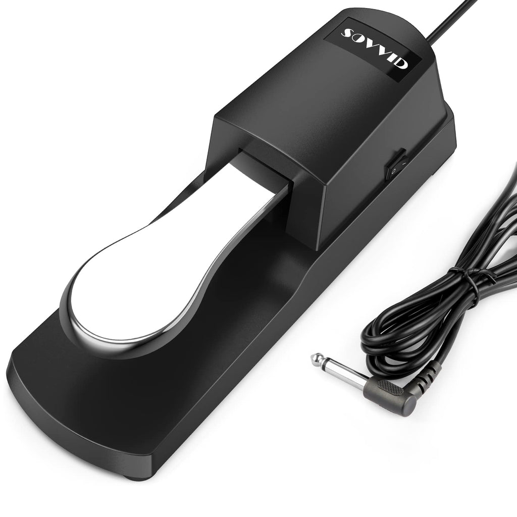 🎹 Pédale de sustain Sovvid – Universelle pour clavier, synthétiseur et contrôleur MIDI