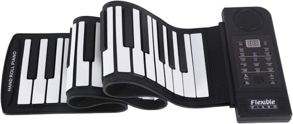 Demeras – Piano portable enroulable 61 touches en silicone pour débutants  🔹 Version plus fluide