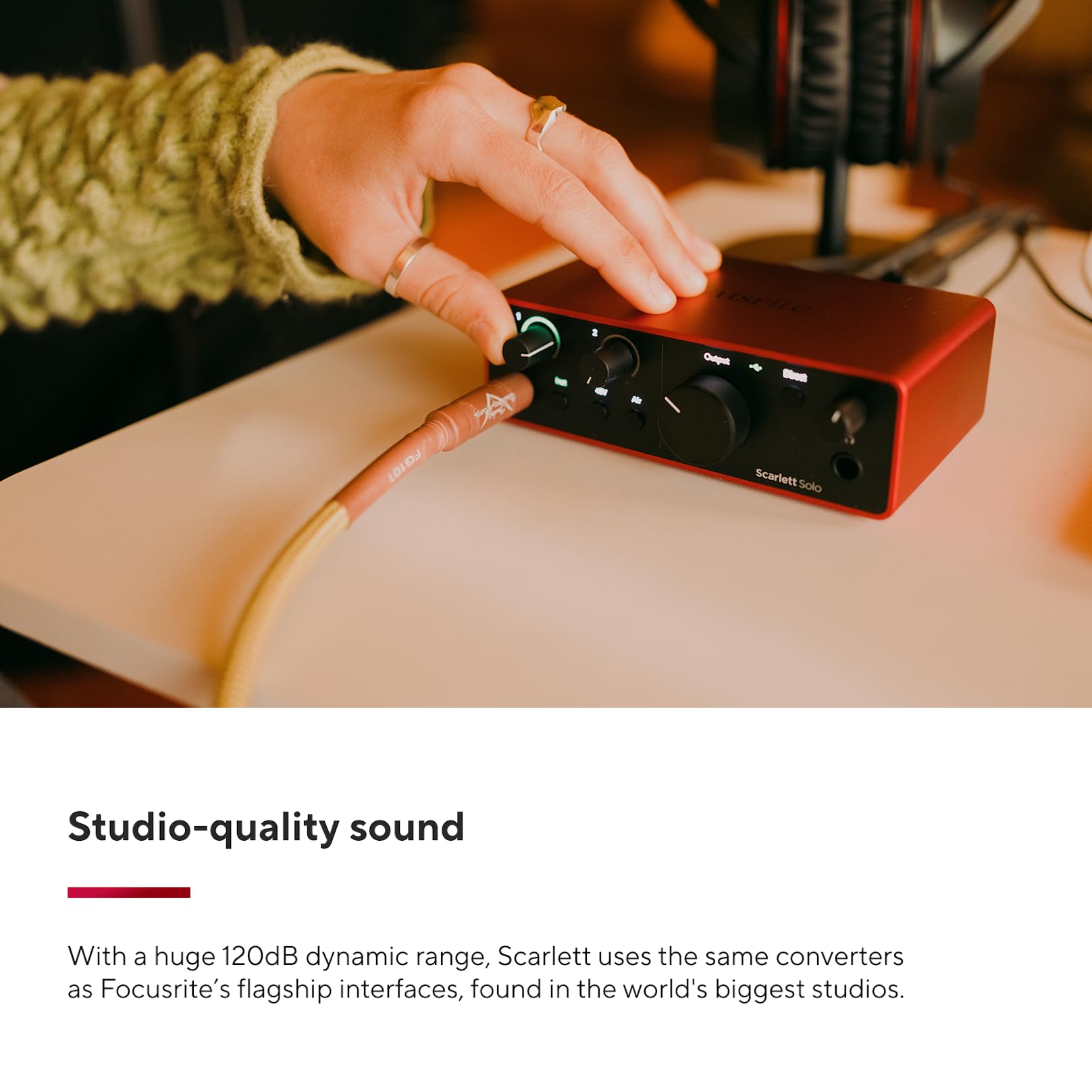 🎧 Focusrite Scarlett Solo 4th Gen – Interface audio USB