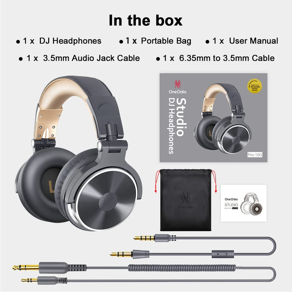 🎧 OneOdio Pro-10 – Casque filaire circum-aural pour studio, DJ et monitoring