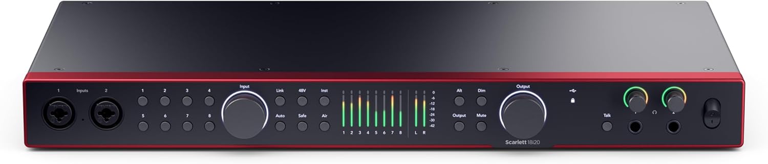 🎧 Focusrite Scarlett 18i20 4th Gen – Interface audio USB pour musiciens et créateurs