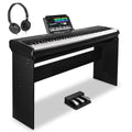 STRICH SDP-120 – Piano numérique 88 touches lestées avec haut-parleurs et connexion USB-MIDI