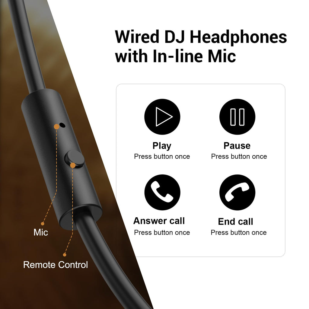 🎧 OneOdio Pro-10 – Casque filaire circum-aural pour studio, DJ et monitoring