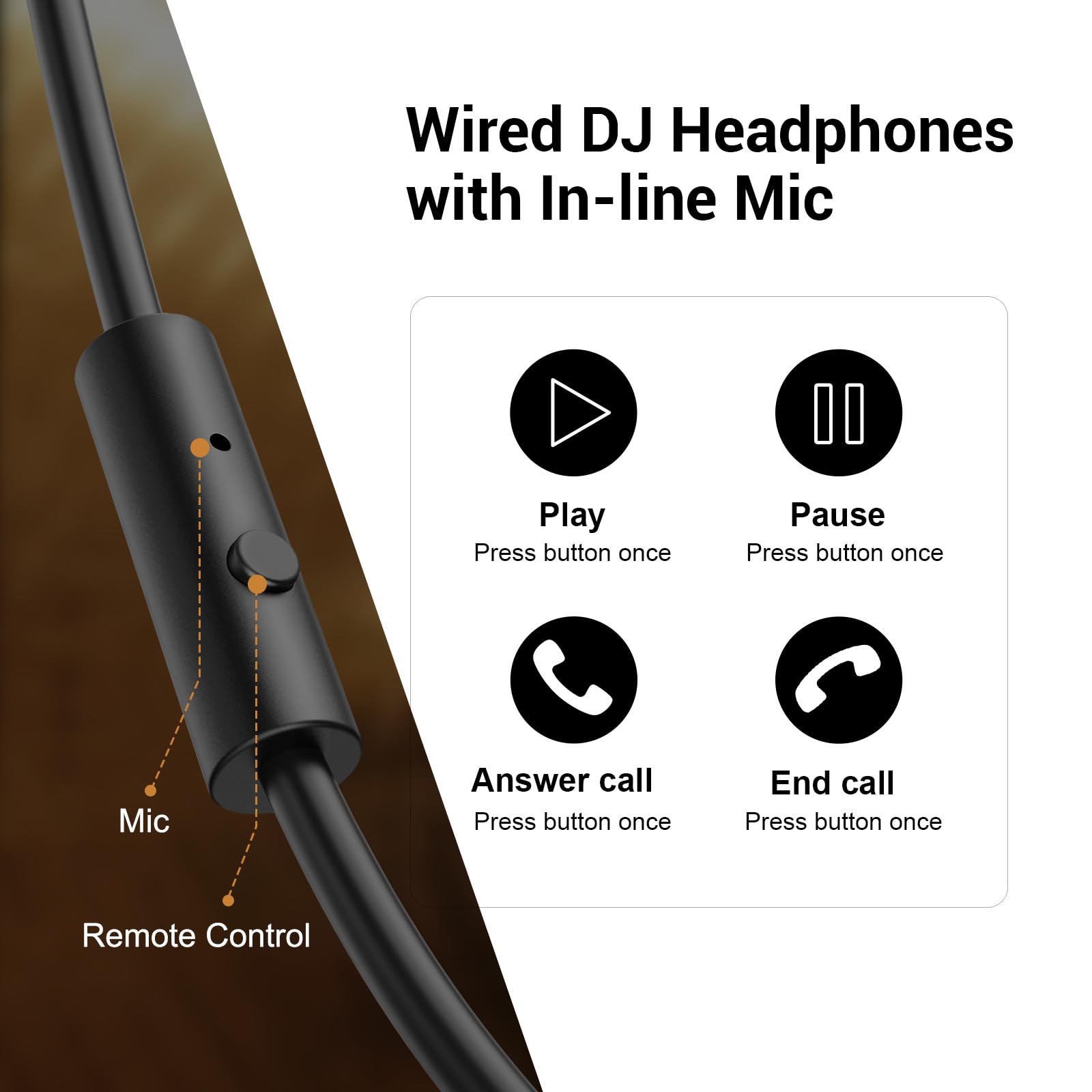 🎧 OneOdio Pro-10 – Casque filaire circum-aural pour studio, DJ et monitoring