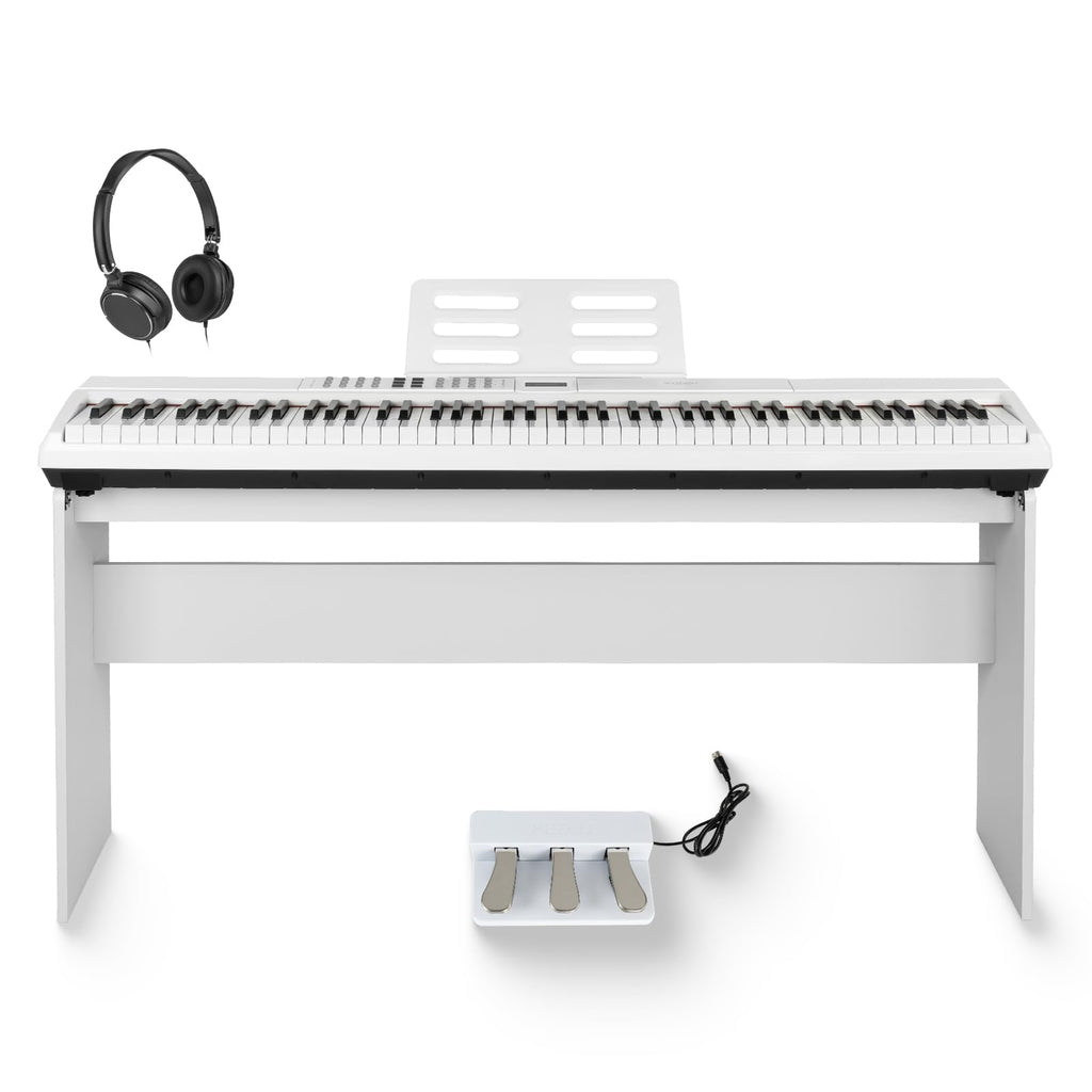 STRICH SDP-120 – Piano numérique 88 touches lestées avec haut-parleurs et connexion USB-MIDI