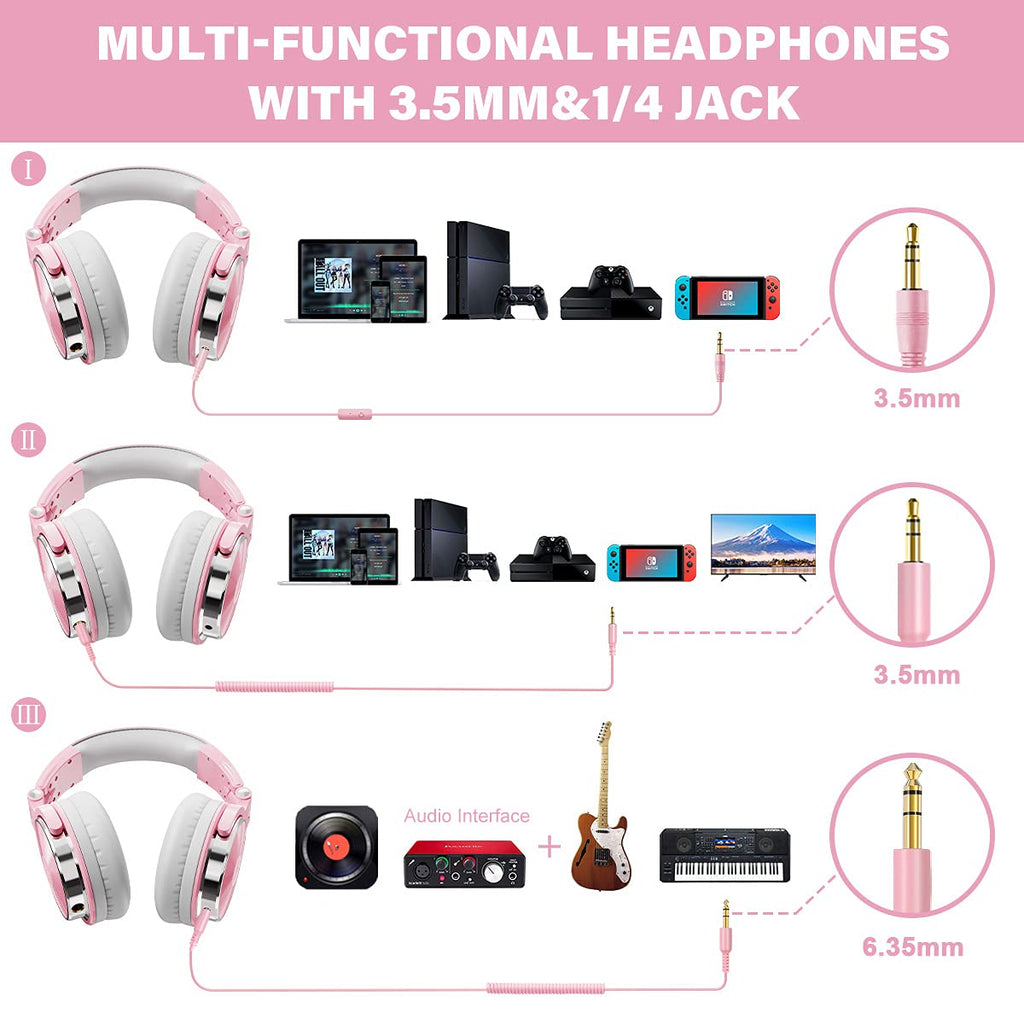 🎧 OneOdio Pro-10 – Casque filaire circum-aural pour studio, DJ et monitoring