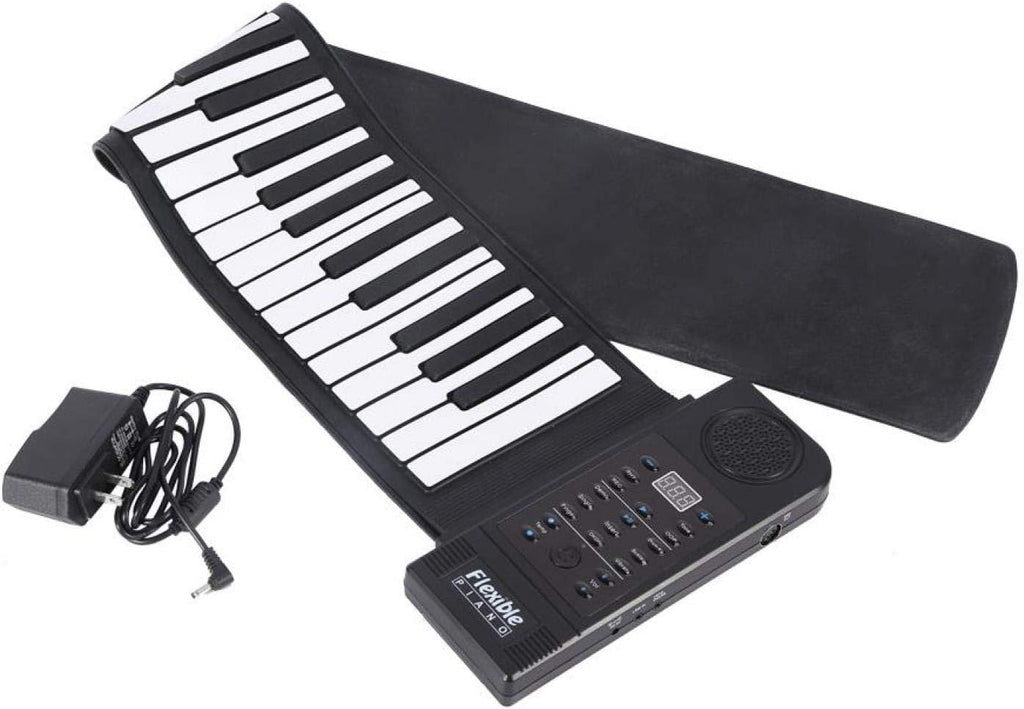 Demeras – Piano portable enroulable 61 touches en silicone pour débutants  🔹 Version plus fluide