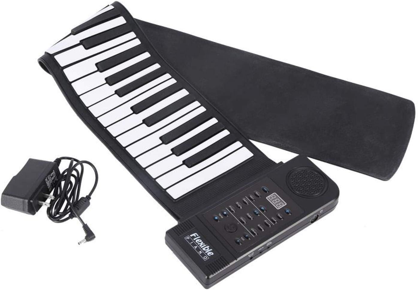 Demeras – Piano portable enroulable 61 touches en silicone pour débutants  🔹 Version plus fluide