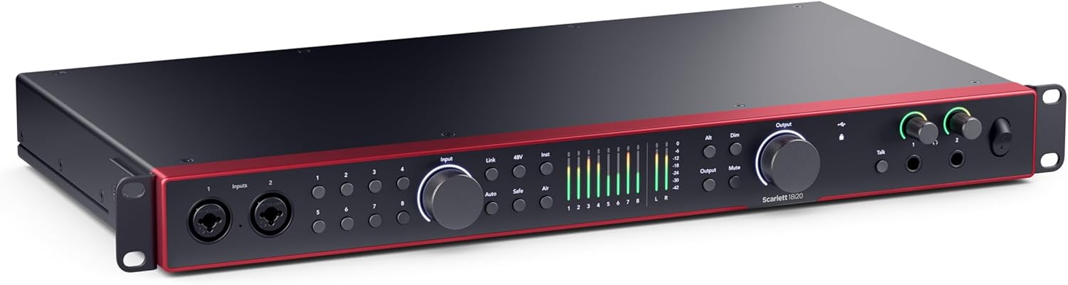 🎧 Focusrite Scarlett 18i20 4th Gen – Interface audio USB pour musiciens et créateurs