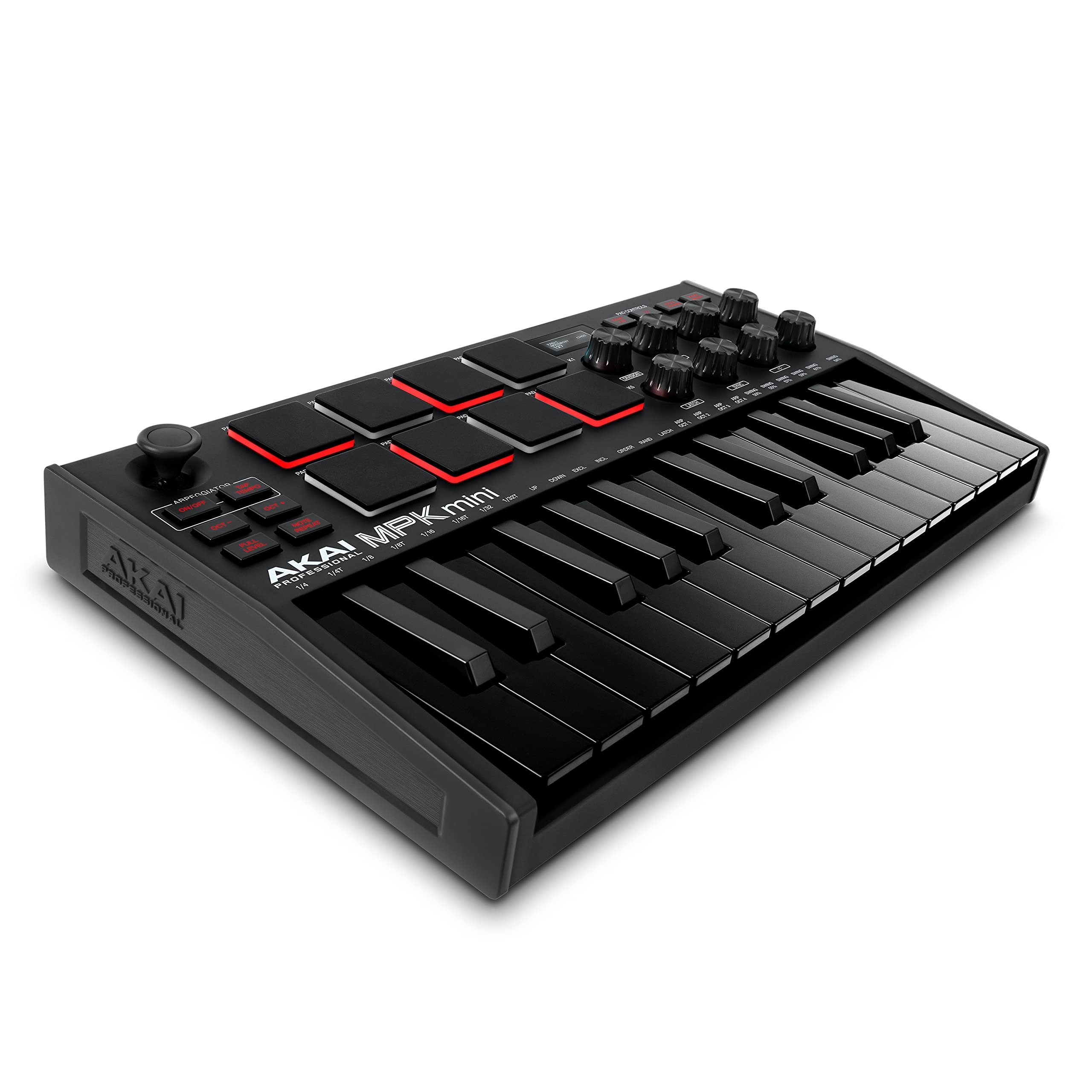 Akai MPK Mini MK3 – Contrôleur MIDI USB 25 touches avec pads rétroéclairés et logiciels inclus