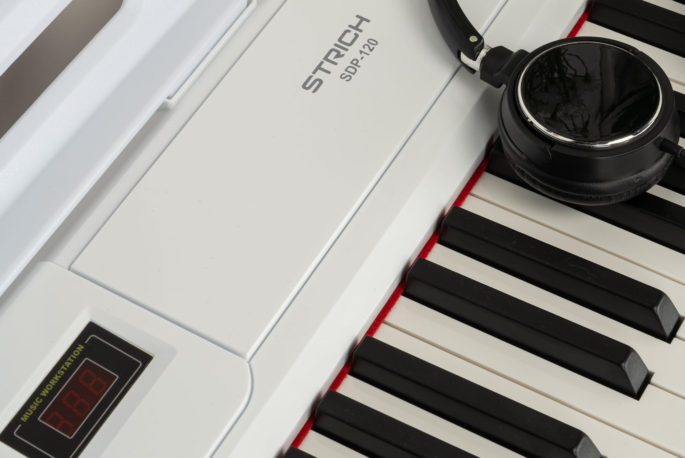 STRICH SDP-120 – Piano numérique 88 touches lestées avec haut-parleurs et connexion USB-MIDI