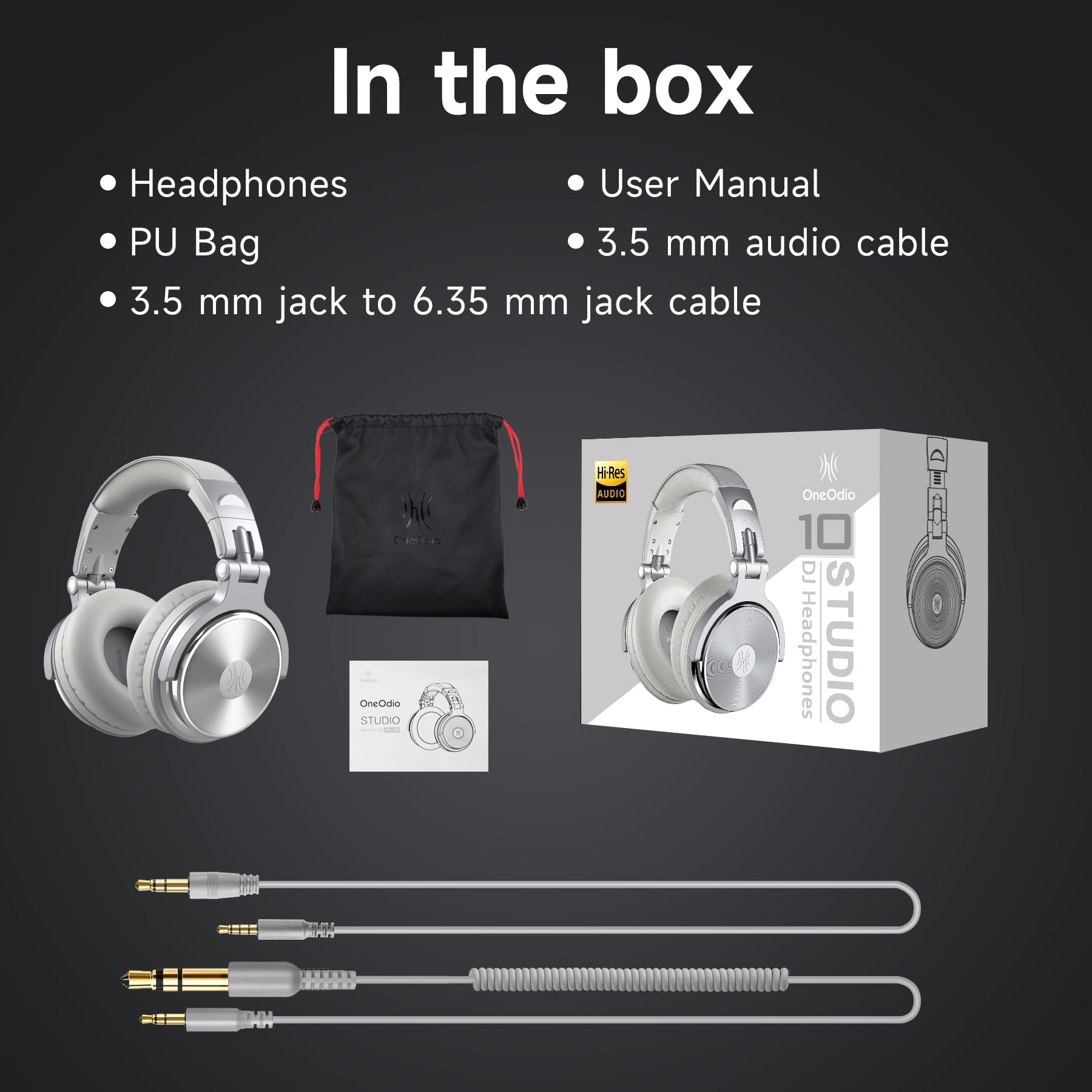 🎧 OneOdio Pro-10 – Casque filaire circum-aural pour studio, DJ et monitoring