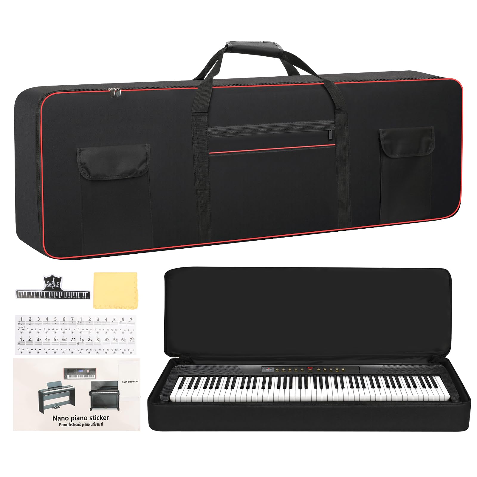 🎹 MUINS – Housse de transport pour clavier 88 touches