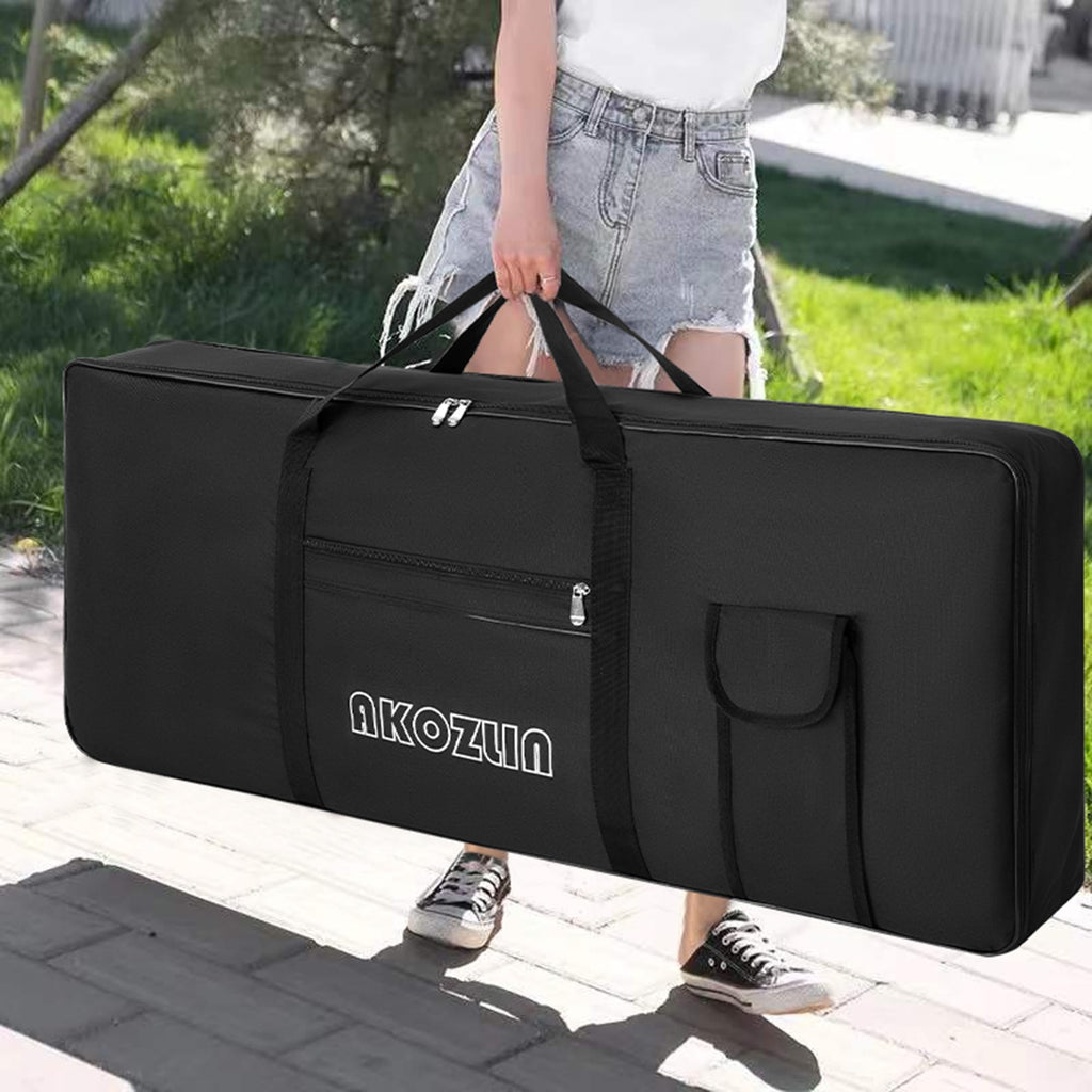 🎹 AKOZLIN – Housse de transport pour clavier 88 touches (noir), sac gig portable en tissu Oxford 600D