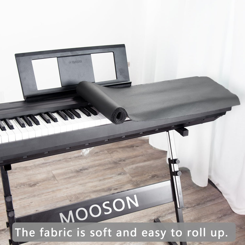 🎹 Housse de protection pour clavier / piano numérique – Cache-poussière doux et premium (noir)