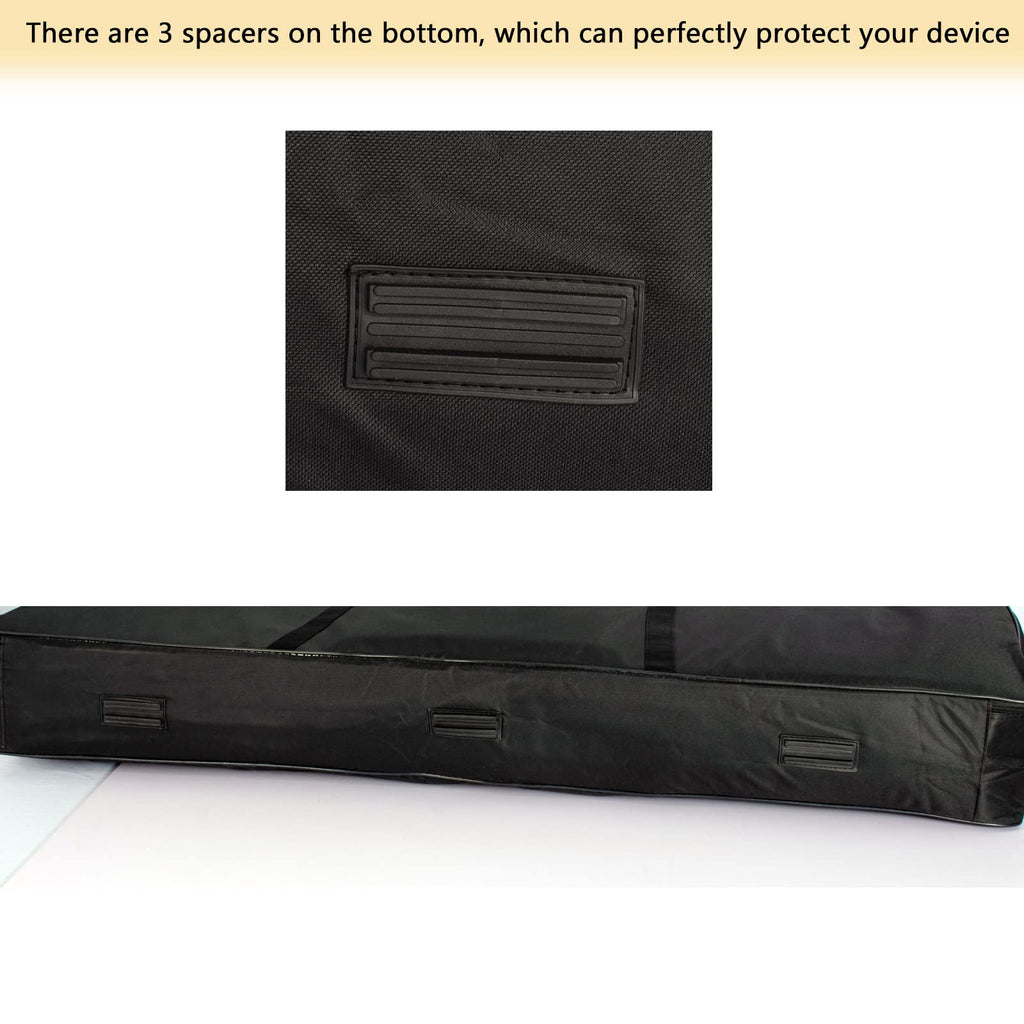 🎹 AKOZLIN – Housse de transport pour clavier 88 touches (noir), sac gig portable en tissu Oxford 600D