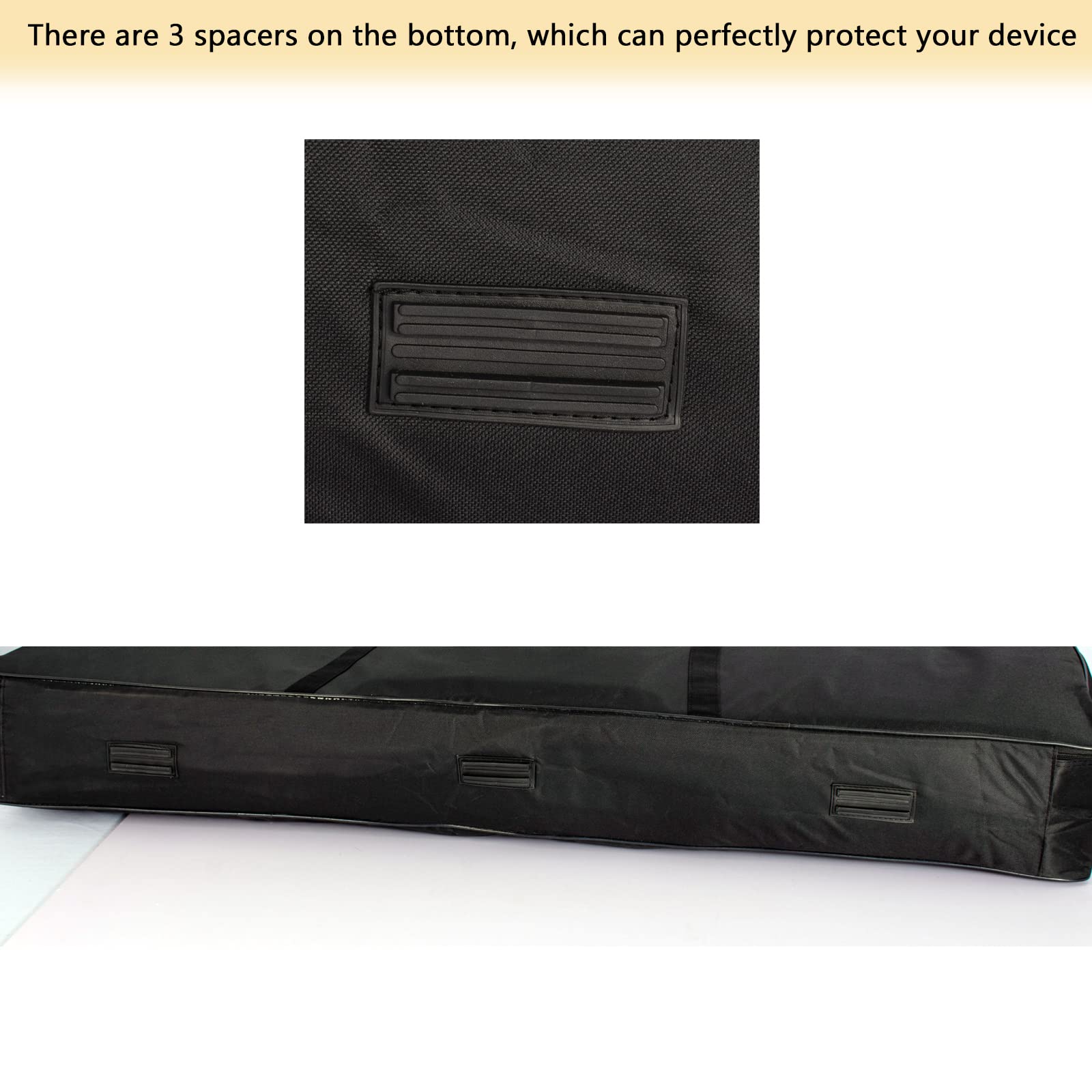 🎹 AKOZLIN – Housse de transport pour clavier 88 touches (noir), sac gig portable en tissu Oxford 600D