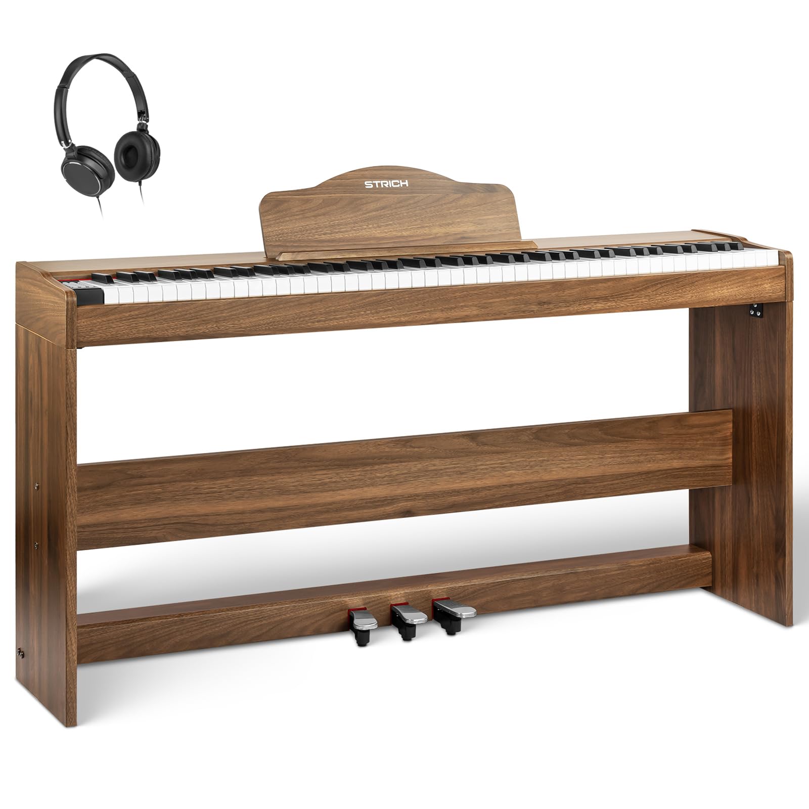 STRICH SDP-300W – Piano numérique 88 touches lestées avec support meuble et haut-parleurs puissants