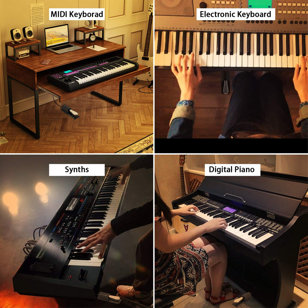 🎹 Pédale de sustain Sovvid – Universelle pour clavier, synthétiseur et contrôleur MIDI