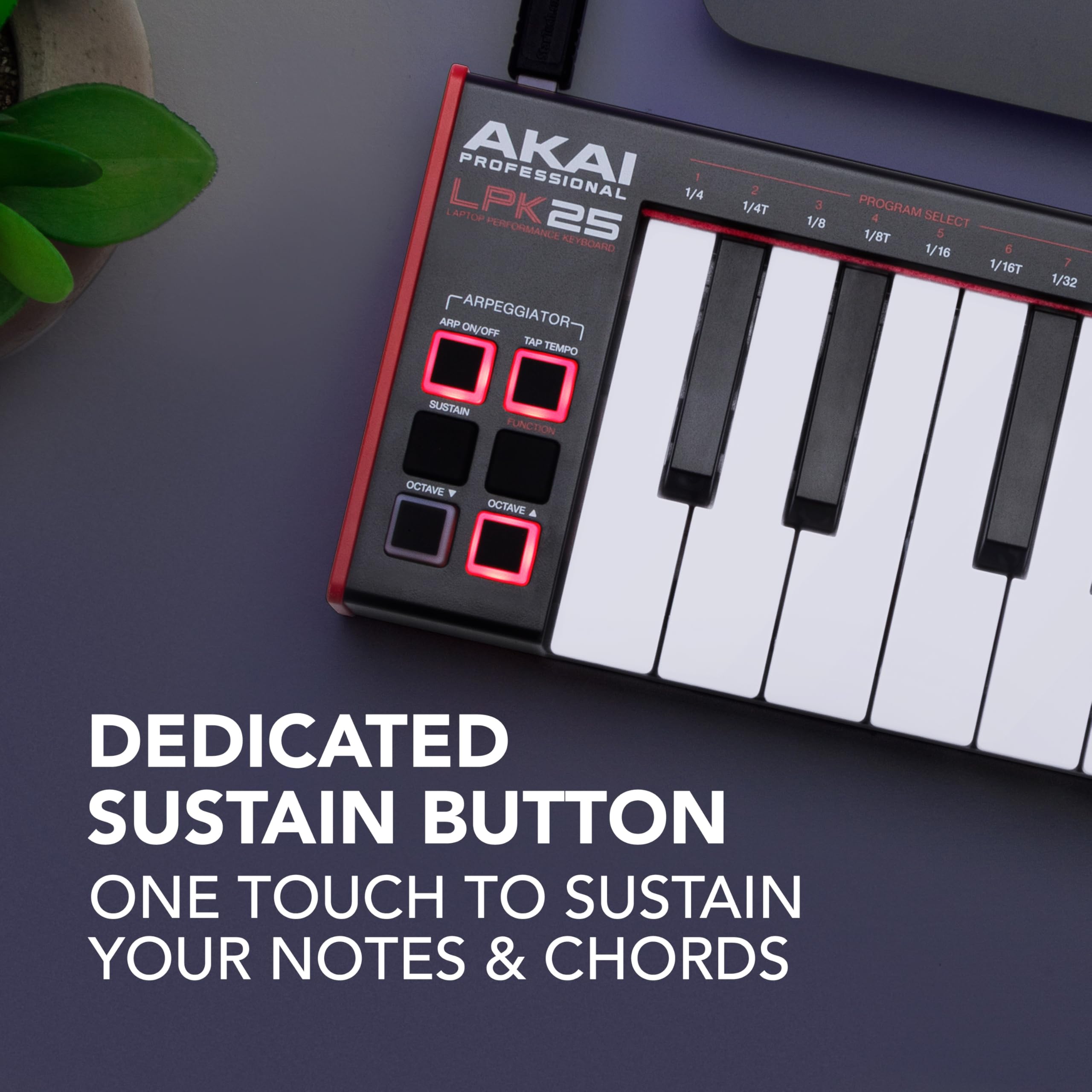 Akai Professional LPK25 – Contrôleur clavier MIDI USB 25 touches compact