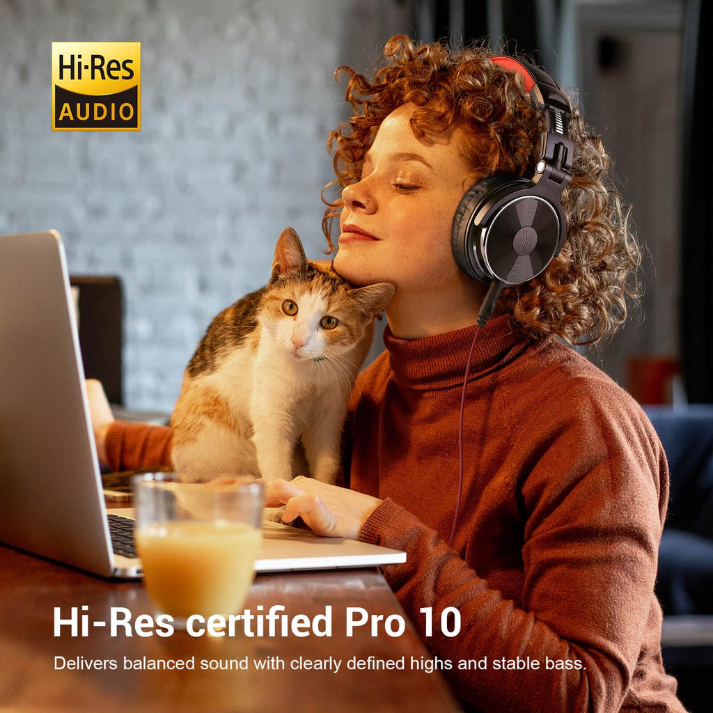 🎧 OneOdio Pro-10 – Casque filaire circum-aural pour studio, DJ et monitoring
